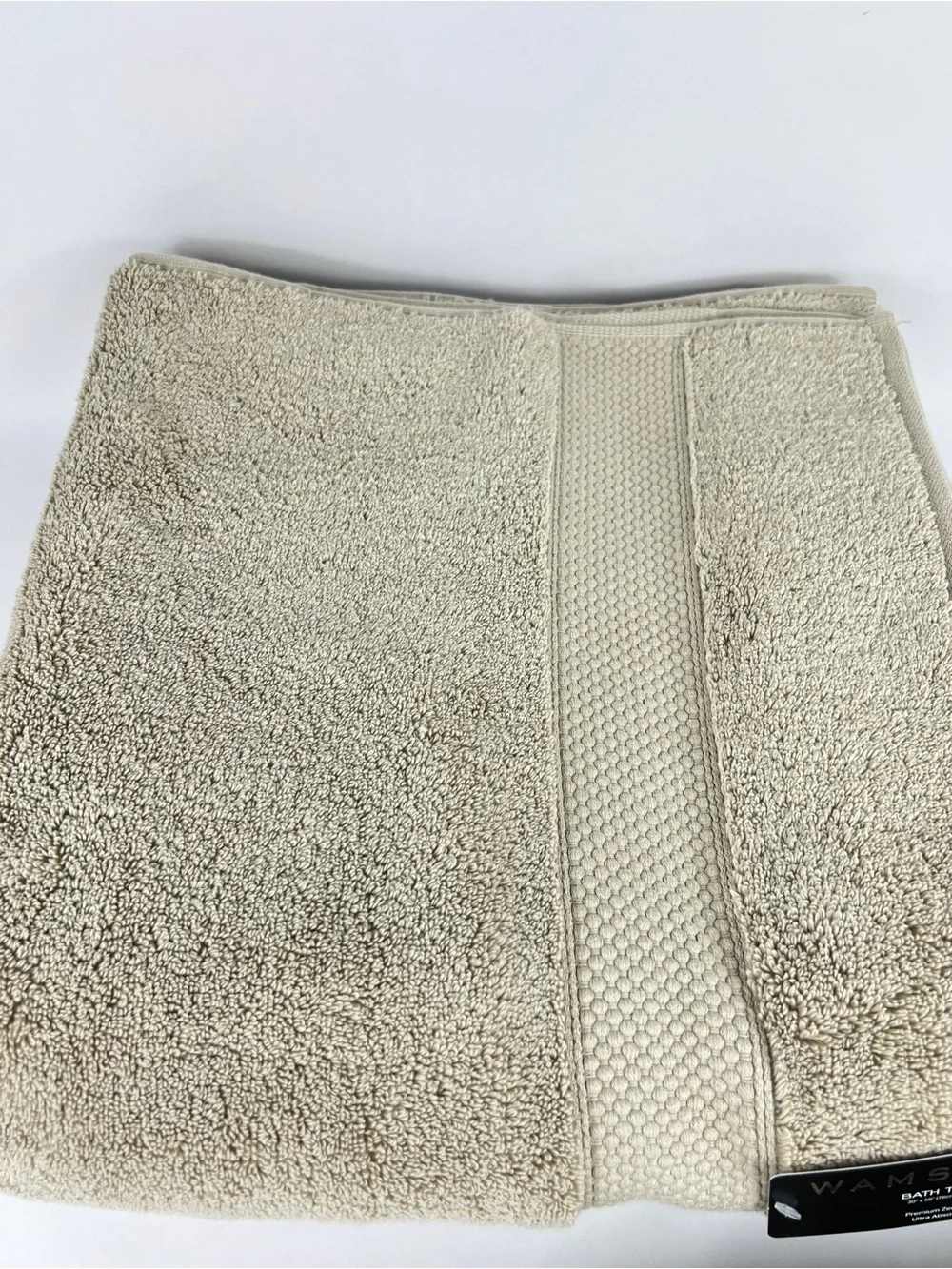 Wamsutta Bath Towel Set Tan Beige Premium Zero Twist Cotton Plush 8 Pc Set NEW
